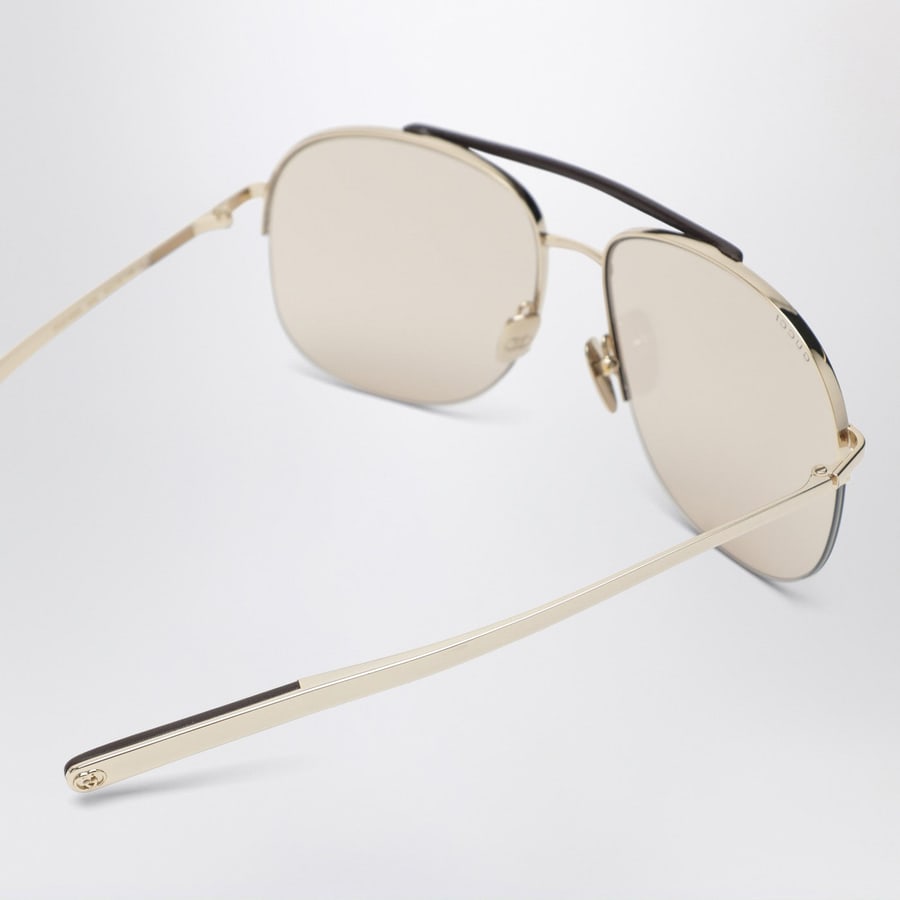 Gucci Occhiali da sole navigator oro, view 3