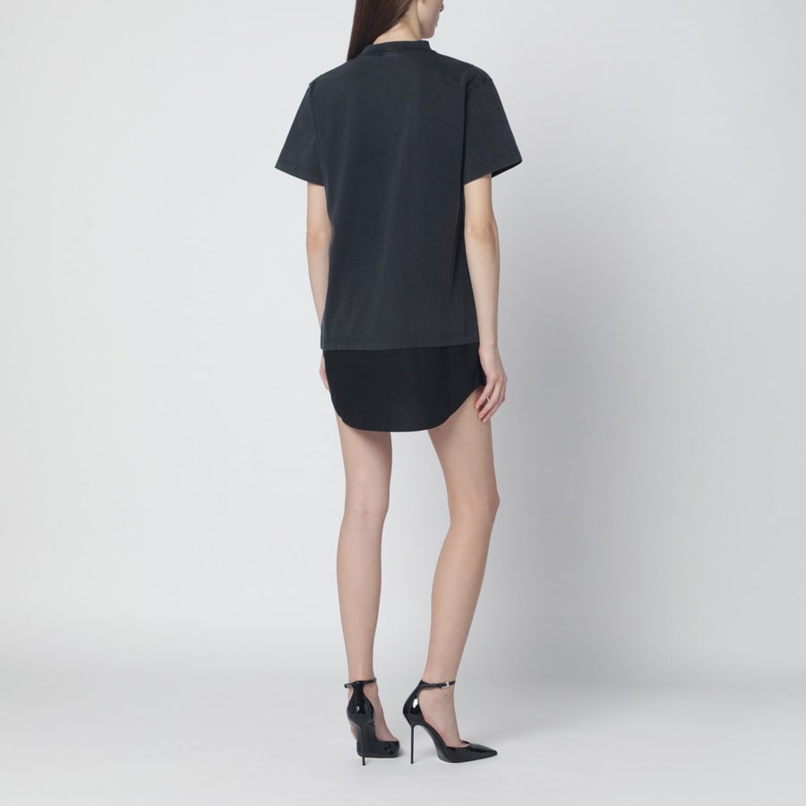 Balenciaga Mini abito Loop Sports Icon nero slavato, view 3