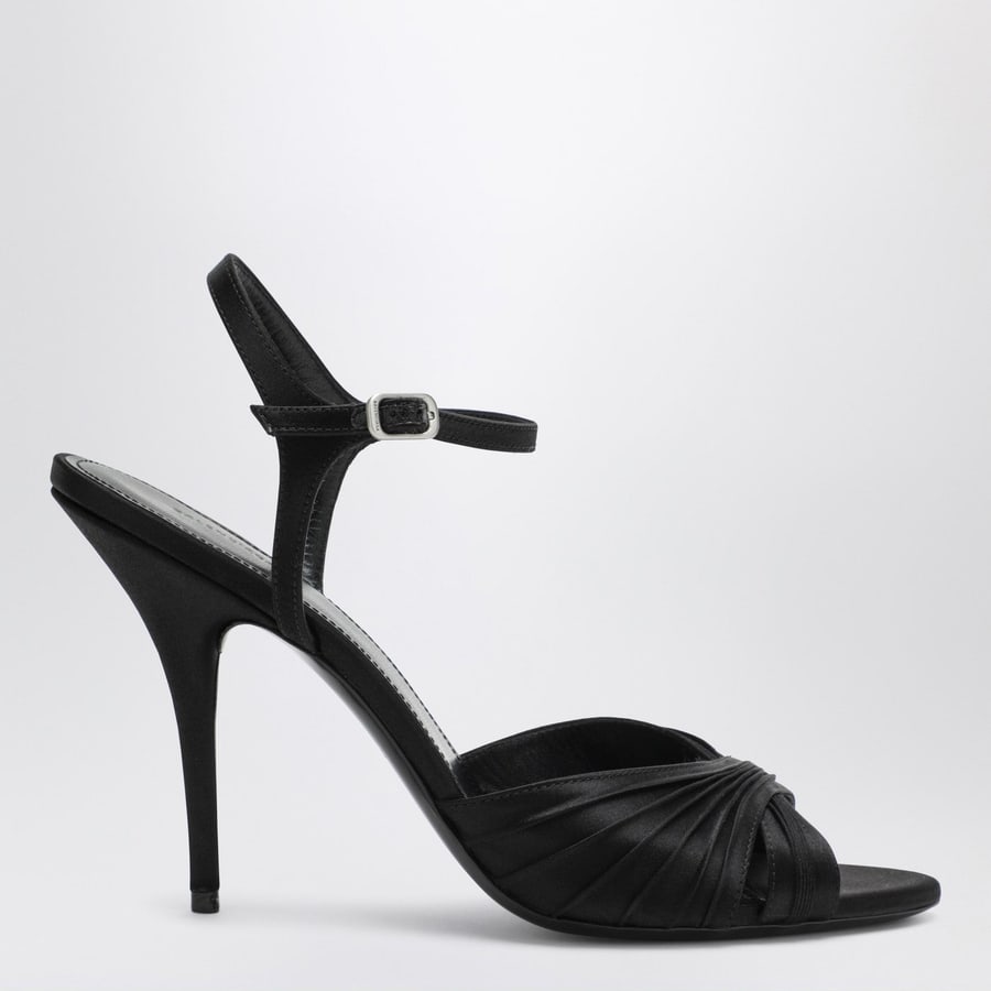 Balenciaga Sandali Dynastie neri in satin
