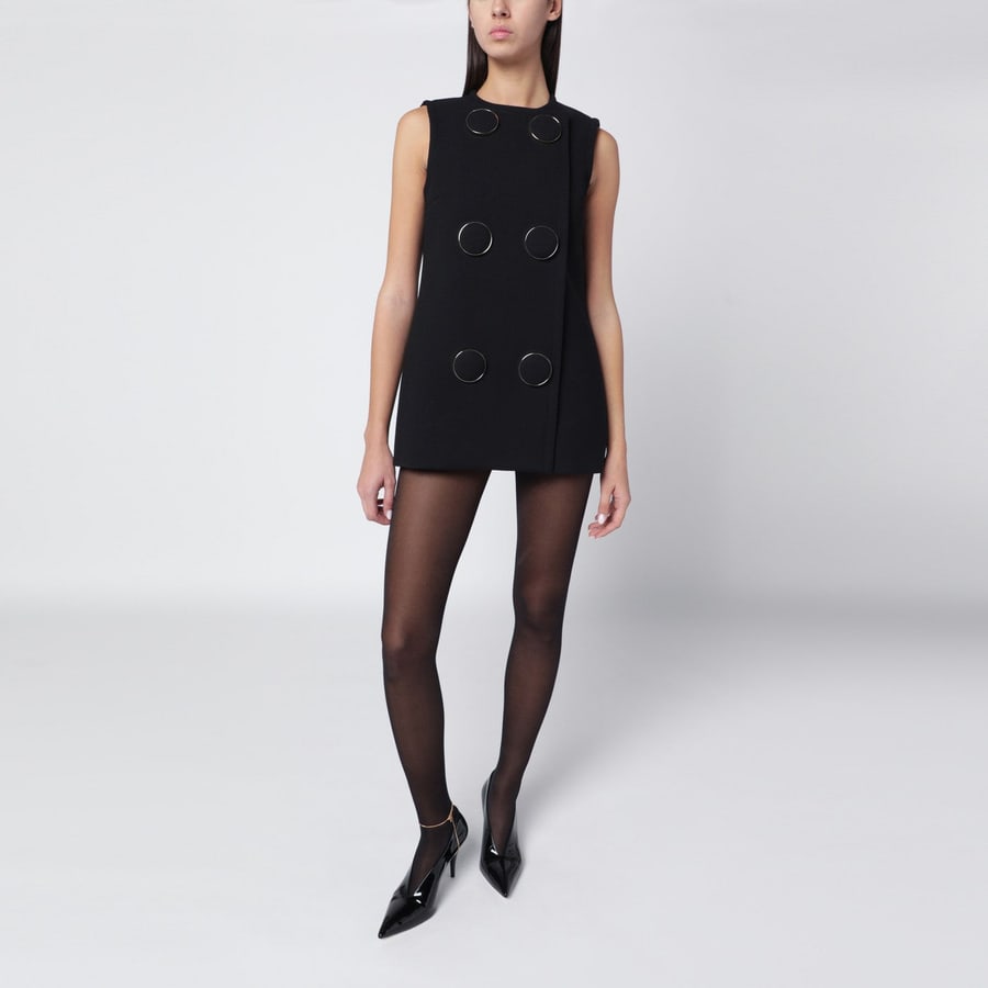 Gucci Gilet nero con maxi bottoni