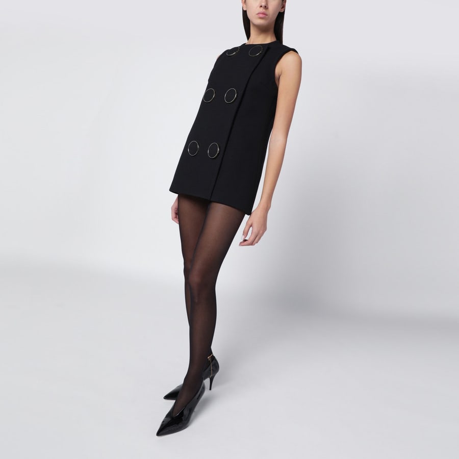 Gucci Gilet nero con maxi bottoni, view 2
