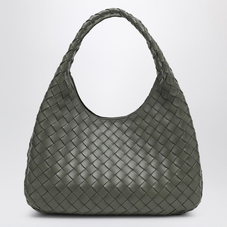 Bottega Veneta Borsa Campana misura media color Pickle, view 4