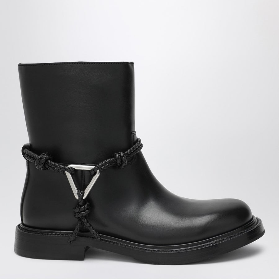 Bottega Veneta Stivaletti James neri in pelle