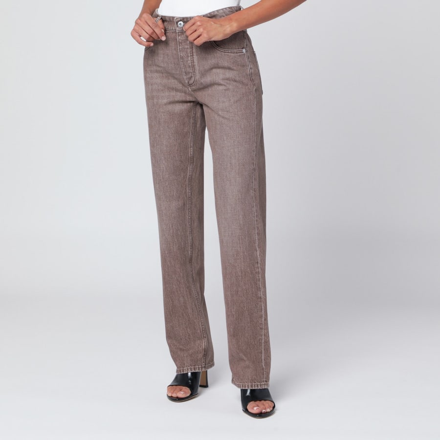 Bottega Veneta Jeans dritto marrone, view 3