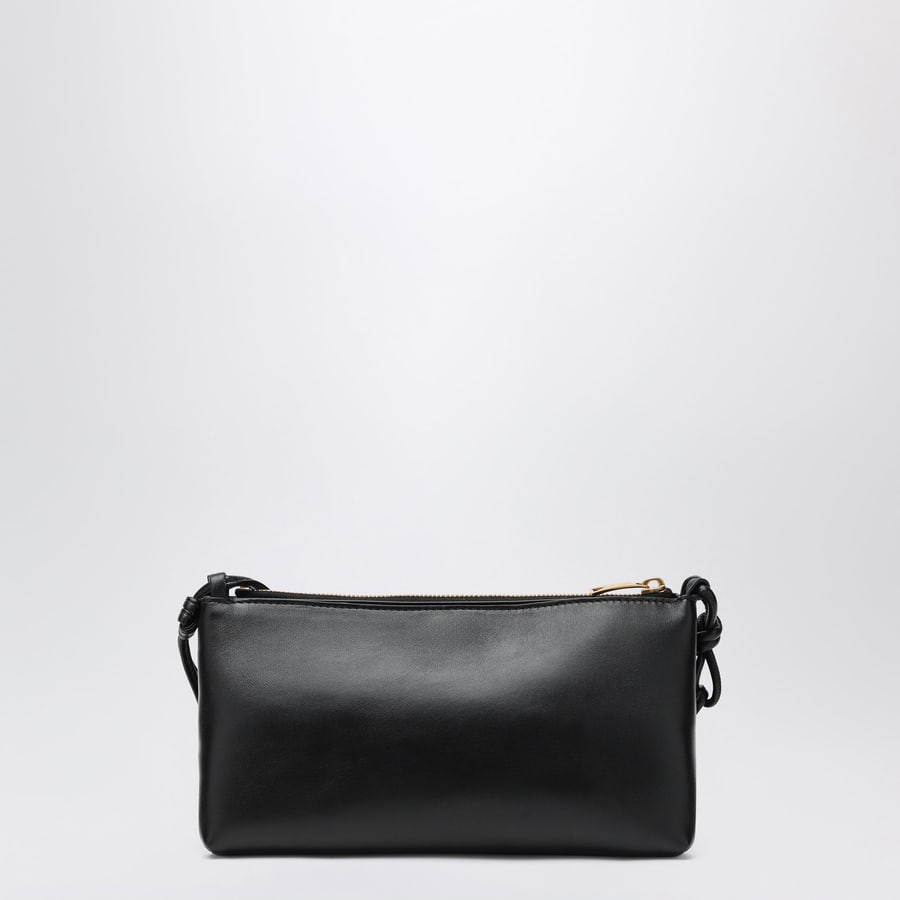 Bottega Veneta Borsa Double Patch nera in pelle e Intrecciato, view 4