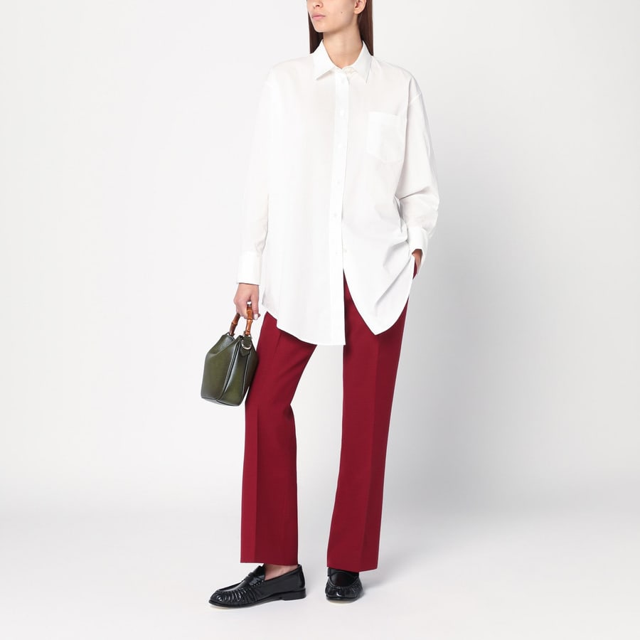 Gucci Pantalone classico Rosso Ancora, view 2