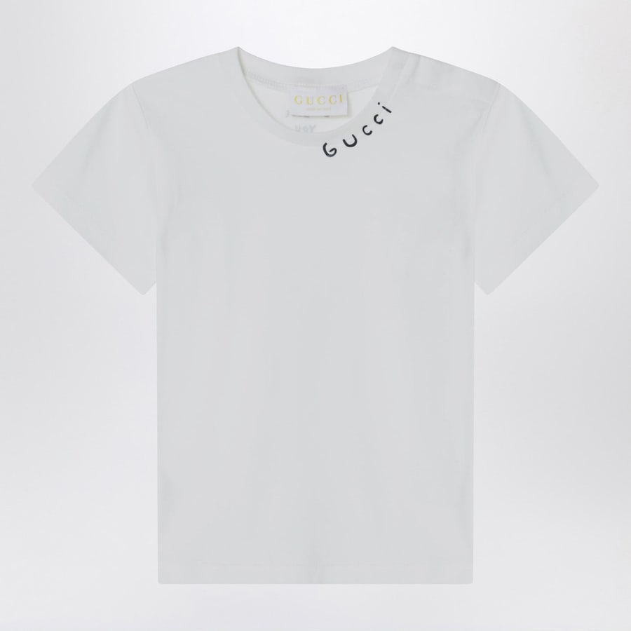 Gucci T-shirt bianca con logo