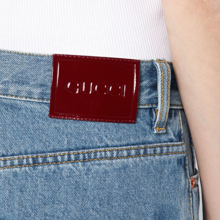 Gucci Jeans ampio blu chiaro, view 5