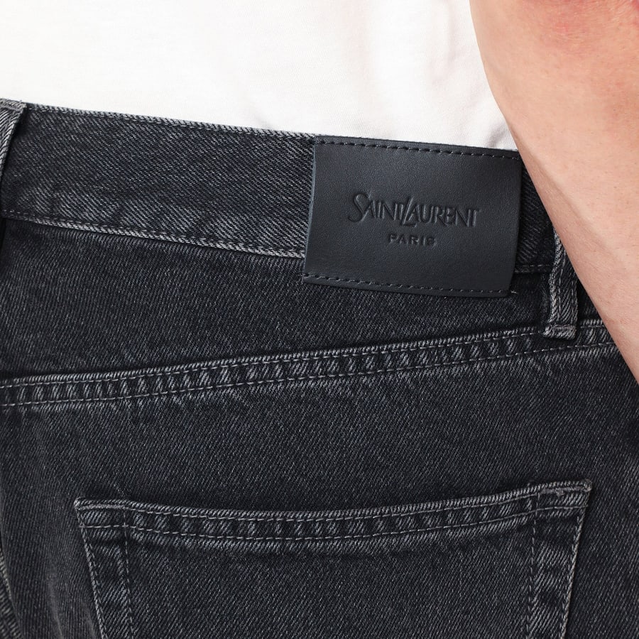 Saint Laurent Jeans Mick in denim nero, view 5