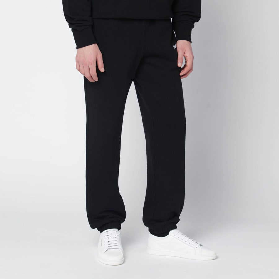 Burberry Pantalone jogging nero con logo