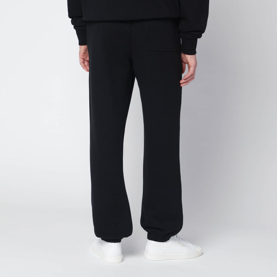 Burberry Pantalone jogging nero con logo, view 4