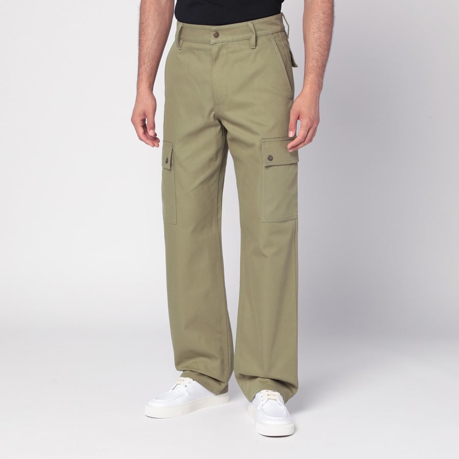 Burberry Pantaloni cargo verde kaki