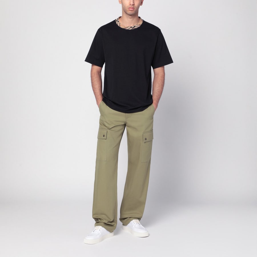 Burberry Pantaloni cargo verde kaki, view 2