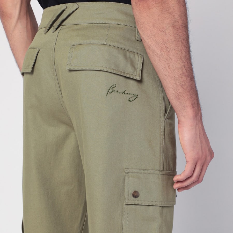 Burberry Pantaloni cargo verde kaki, view 5