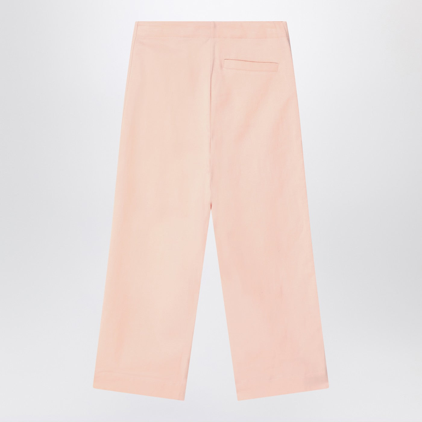 Burberry Pantalone rosa chiaro in misto cotone, view 2
