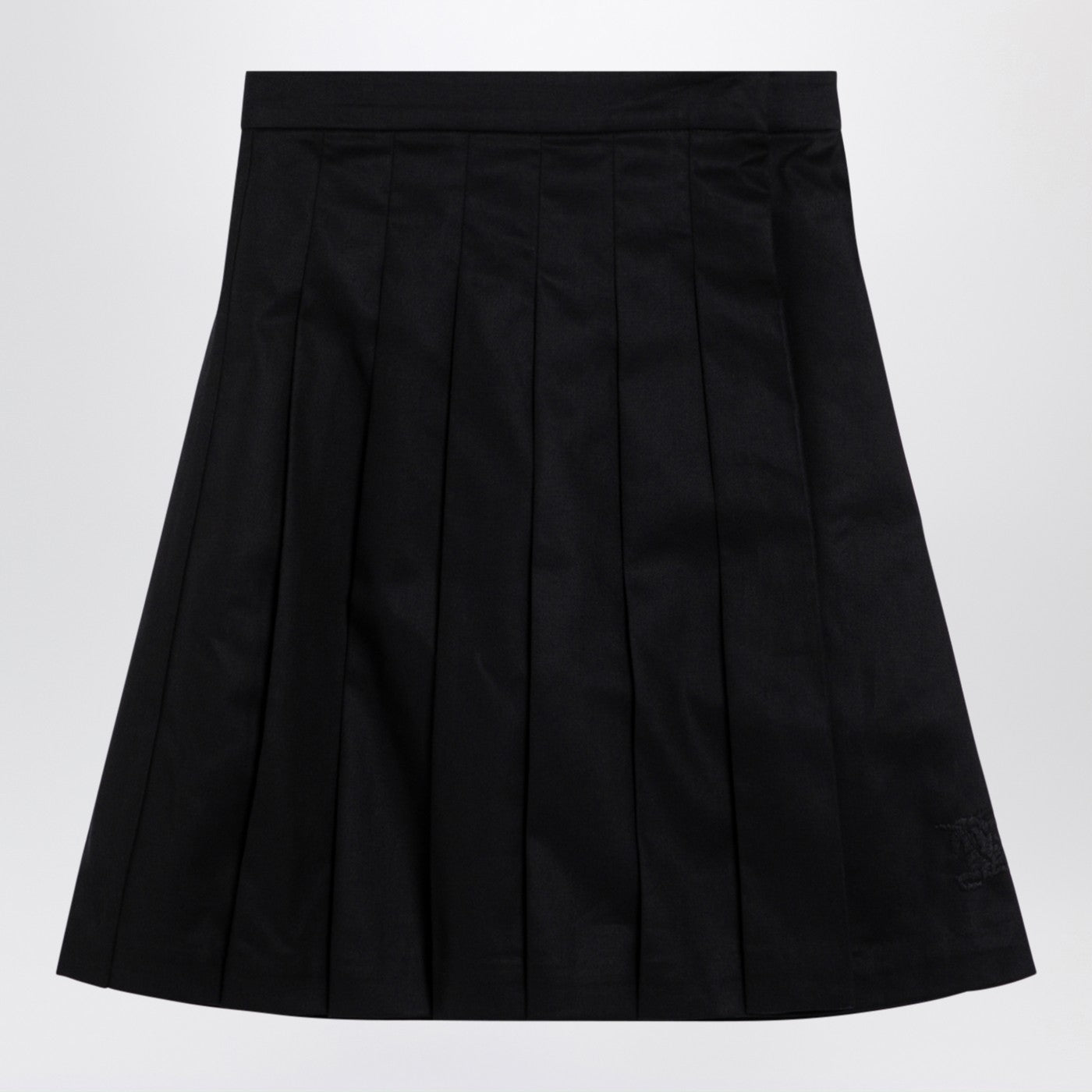 Burberry Gonna nera in misto cotone