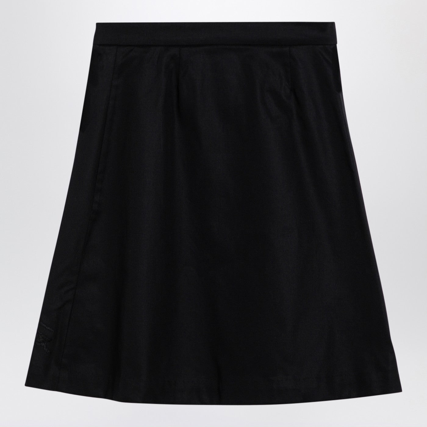 Burberry Gonna nera in misto cotone, view 2