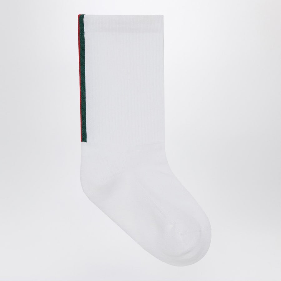 Gucci Calzini bianchi con nastro Web