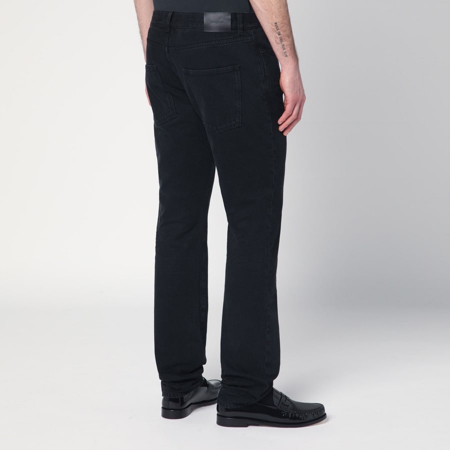 Saint Laurent Jeans nero in denim, view 4