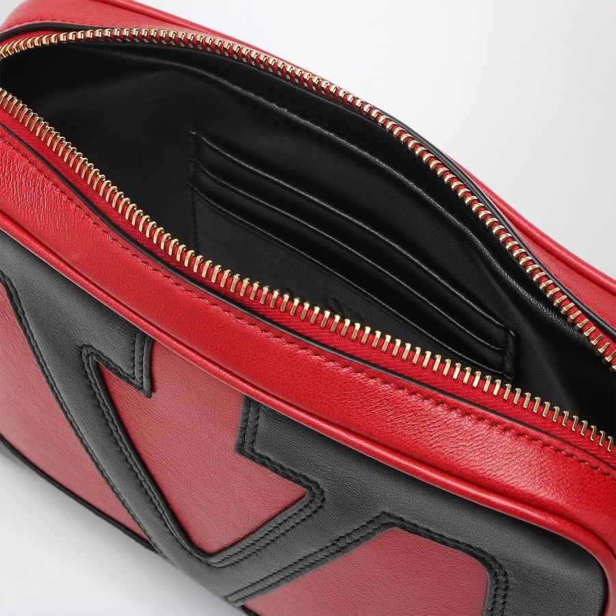 Valentino Garavani Borsa a tracolla Viva Superstar rossa/nera, view 5