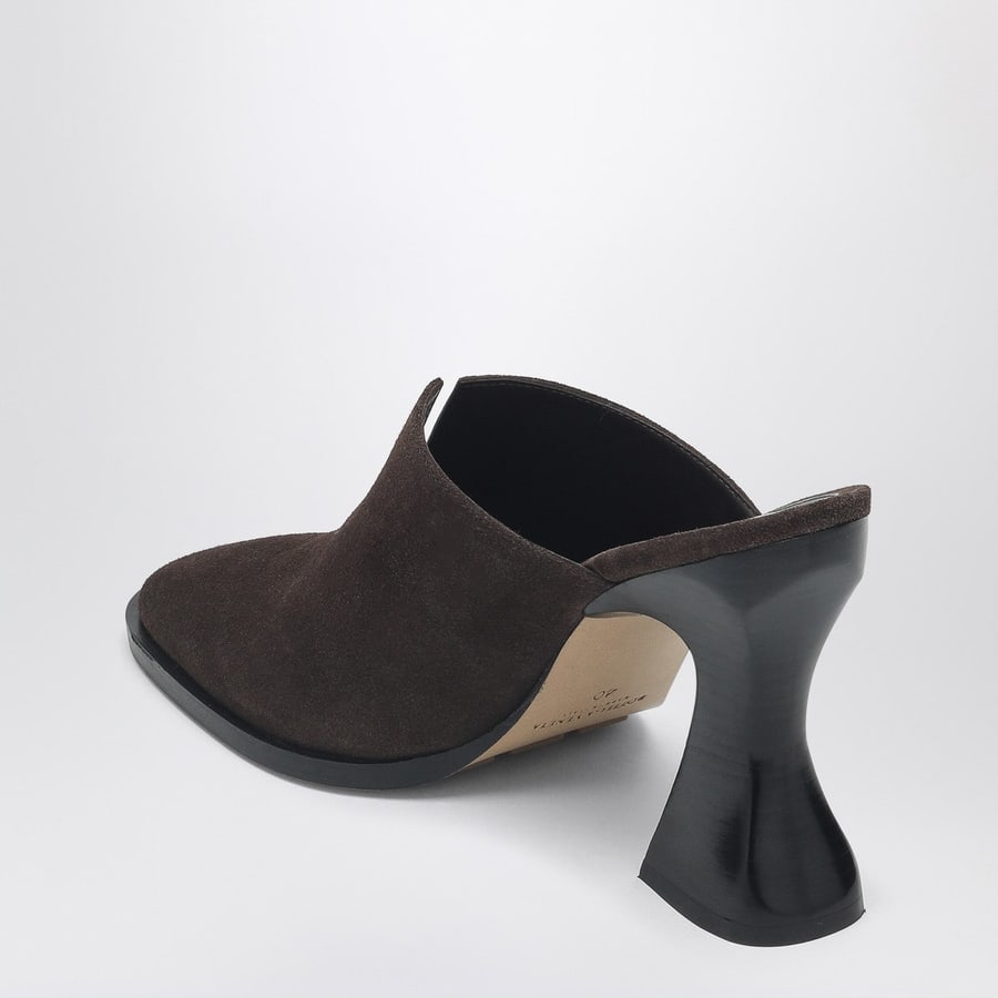 Bottega Veneta Mule Cha-Cha in suede fondente, view 4