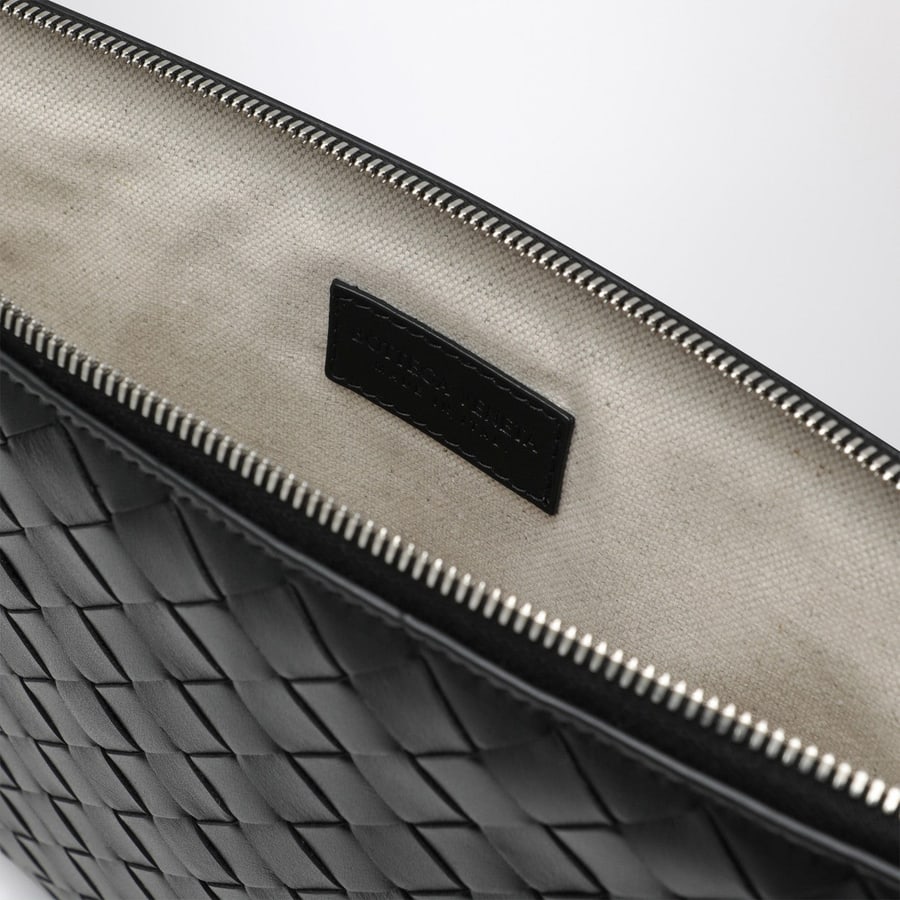 Bottega Veneta Porta documenti Getaway nero in Intrecciato, view 5