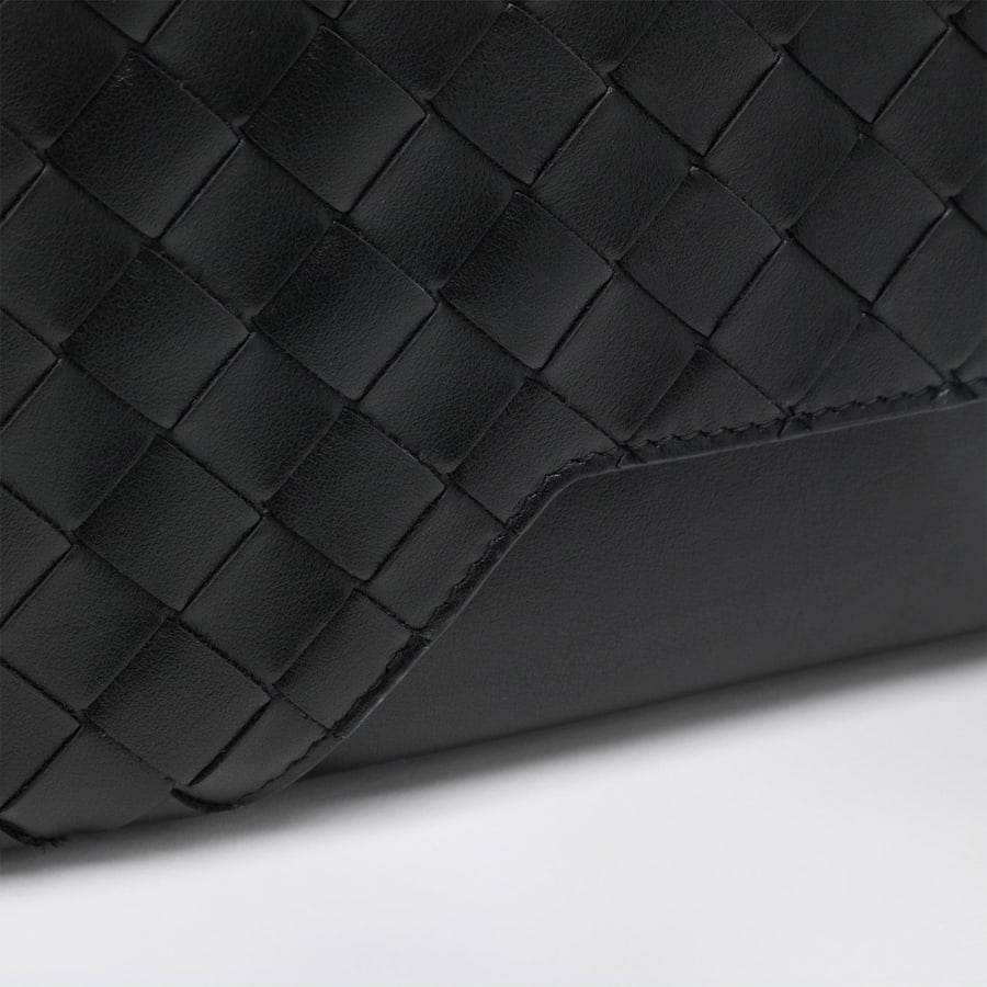 Bottega Veneta Porta documenti Getaway nero in Intrecciato, view 6