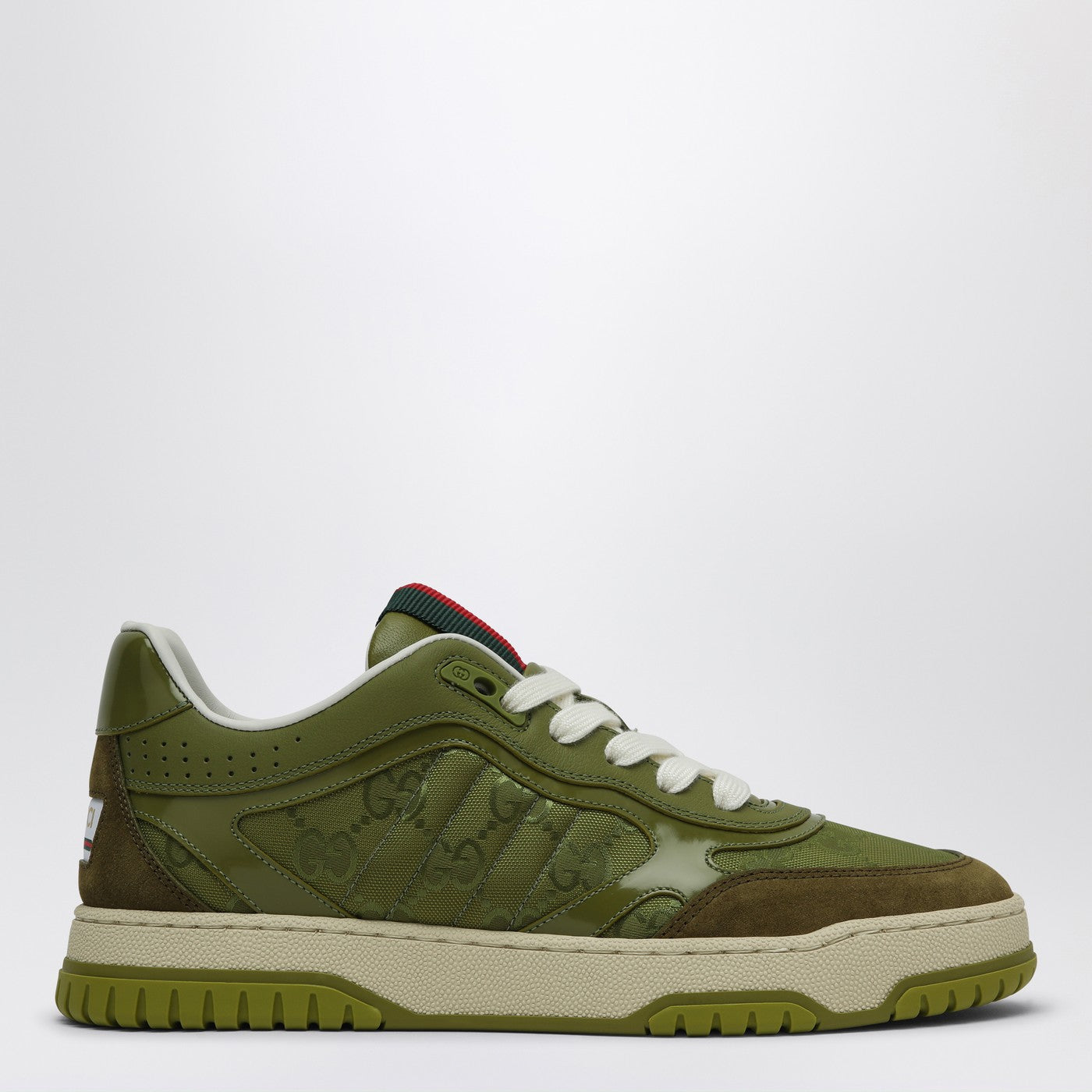 Gucci Sneakers Re-Web in tessuto GG verde