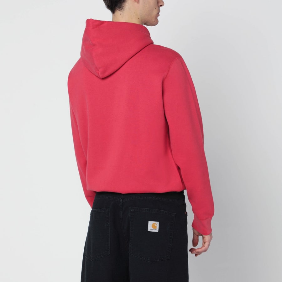 Polo Ralph Lauren Felpa con cappuccio rossa con ricamo logo, view 3
