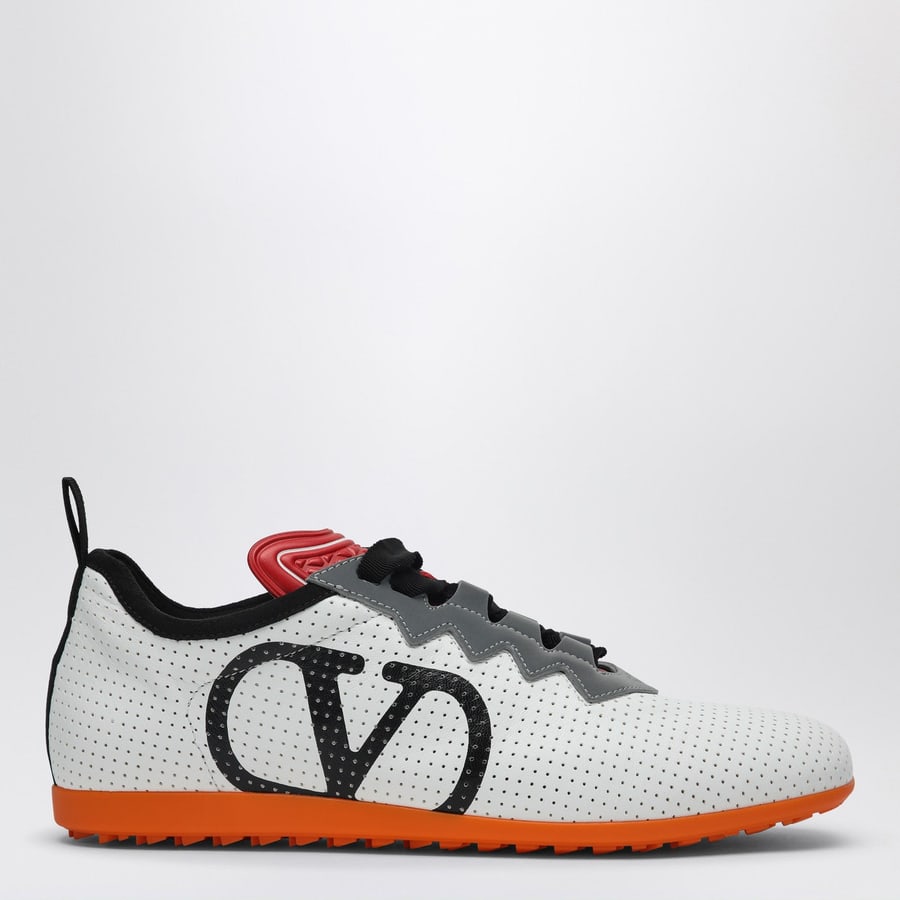 Valentino Garavani Sneakers Chromathon bianca in nappa traforata