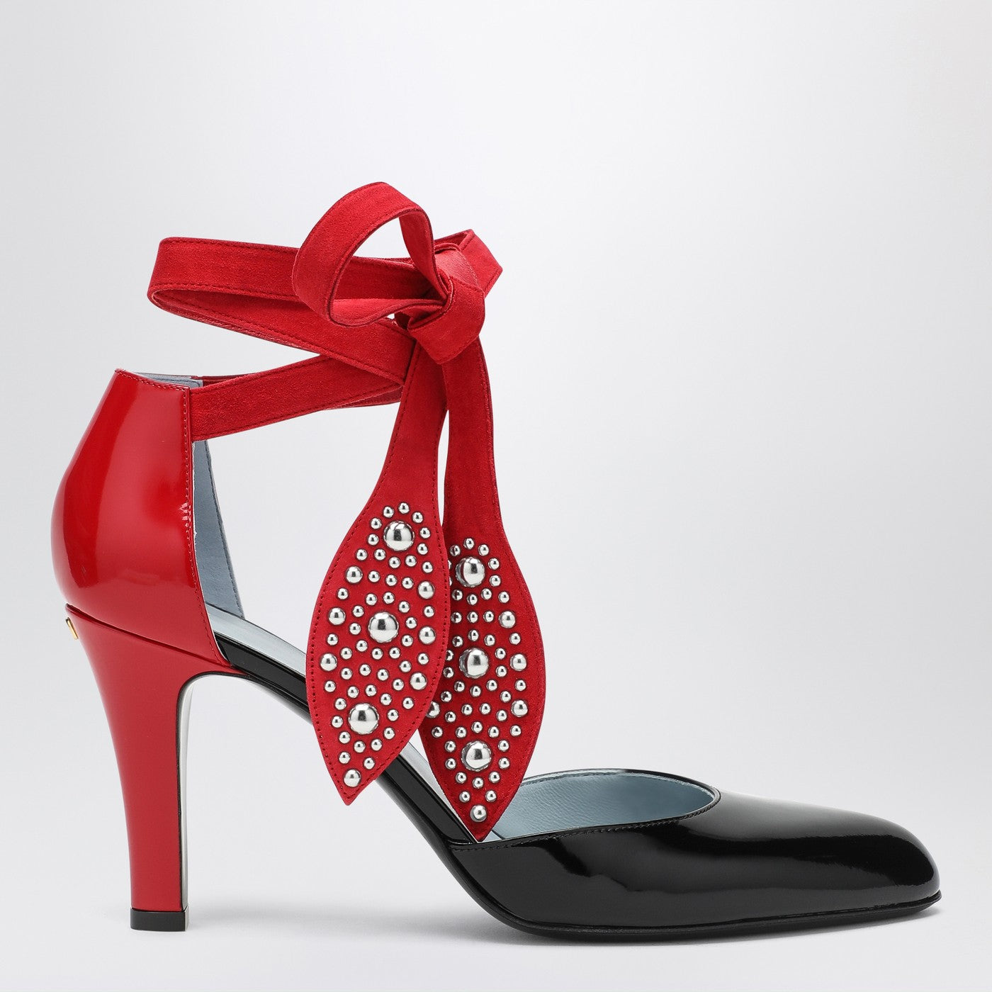 Valentino Garavani Décolleté Foliefoliage nero e rosso