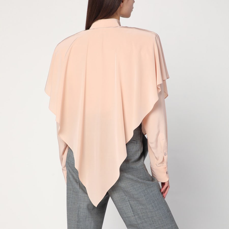 Stella McCartney Camicia rosa in seta, view 3