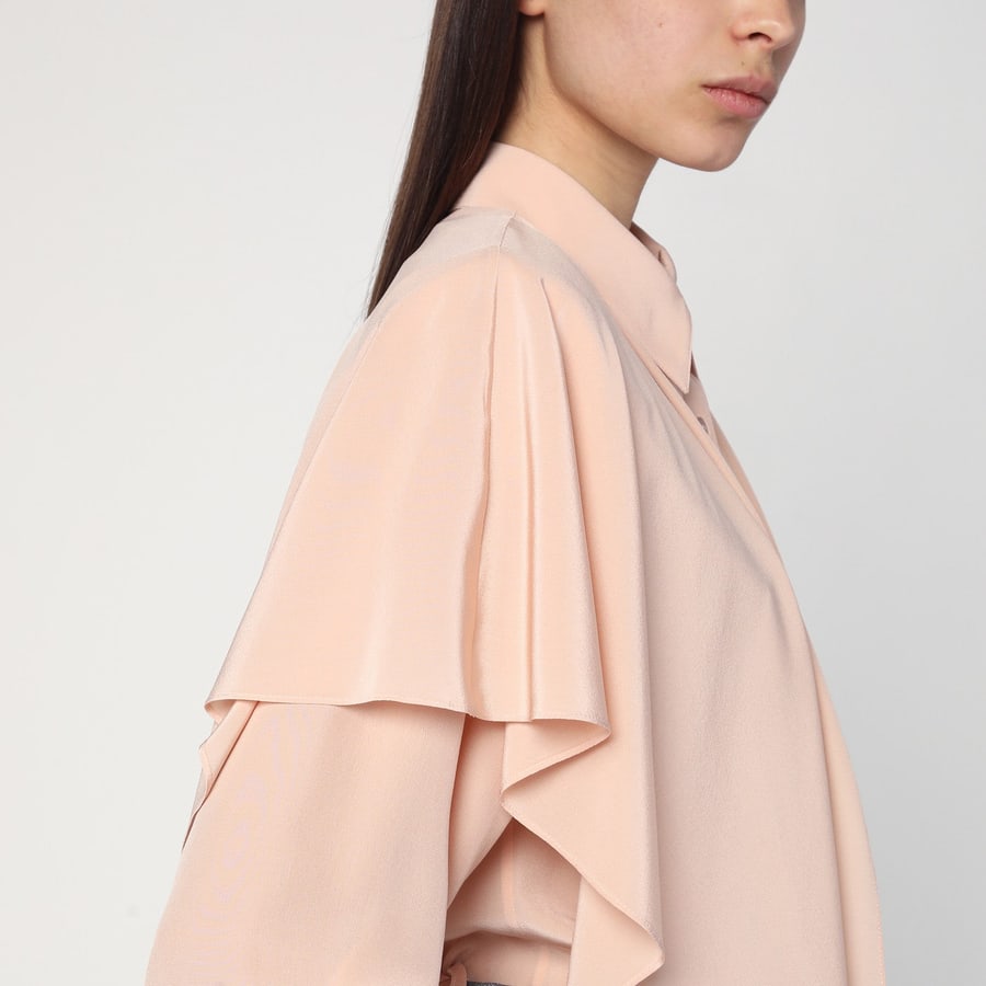 Stella McCartney Camicia rosa in seta, view 4