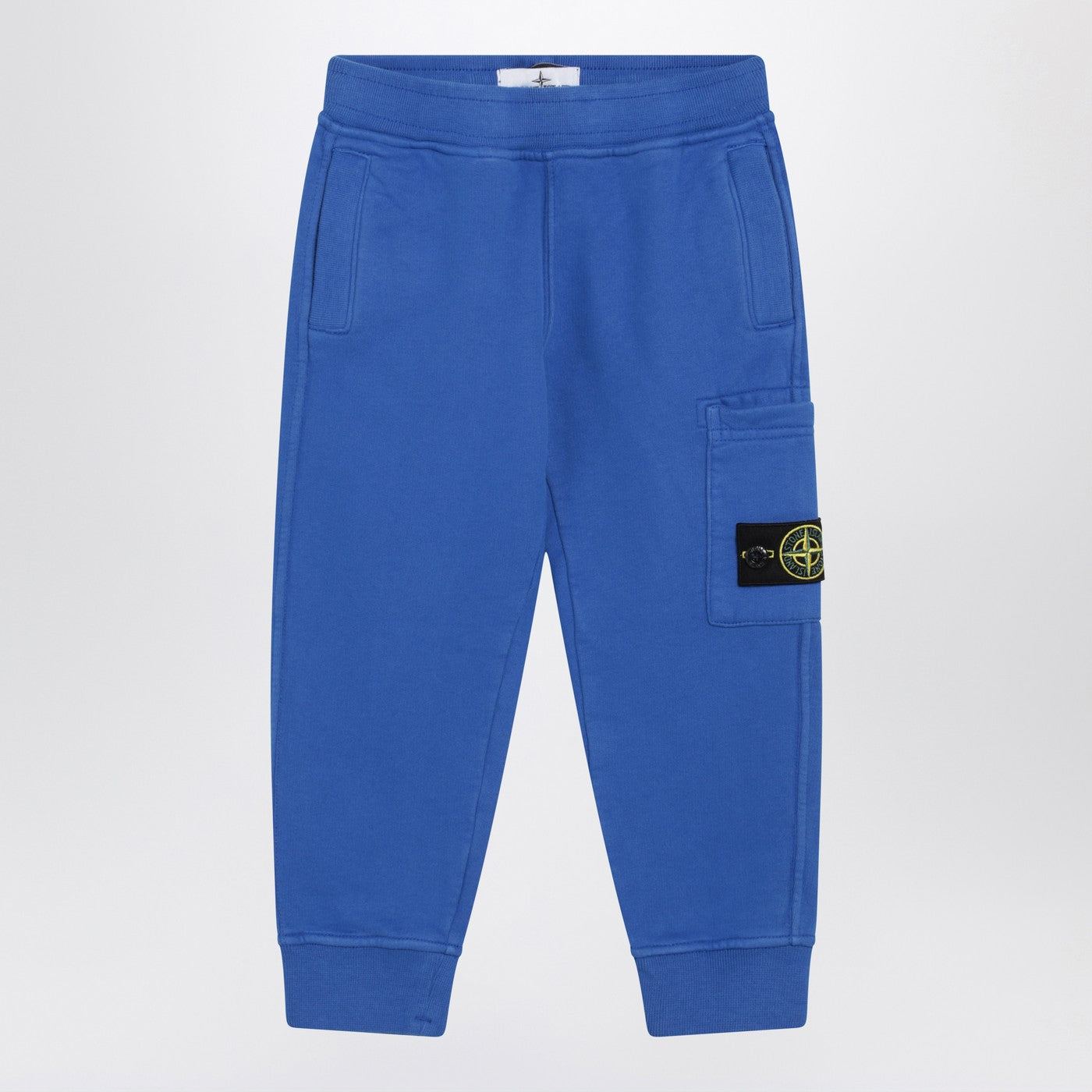 Stone Island Pantalone jogging blu elettrico in cotone