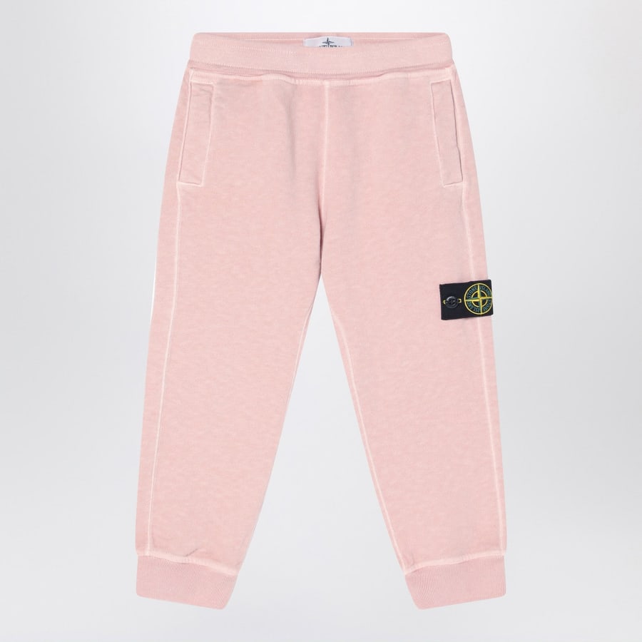 Stone Island Pantalone jogging rosa in cotone