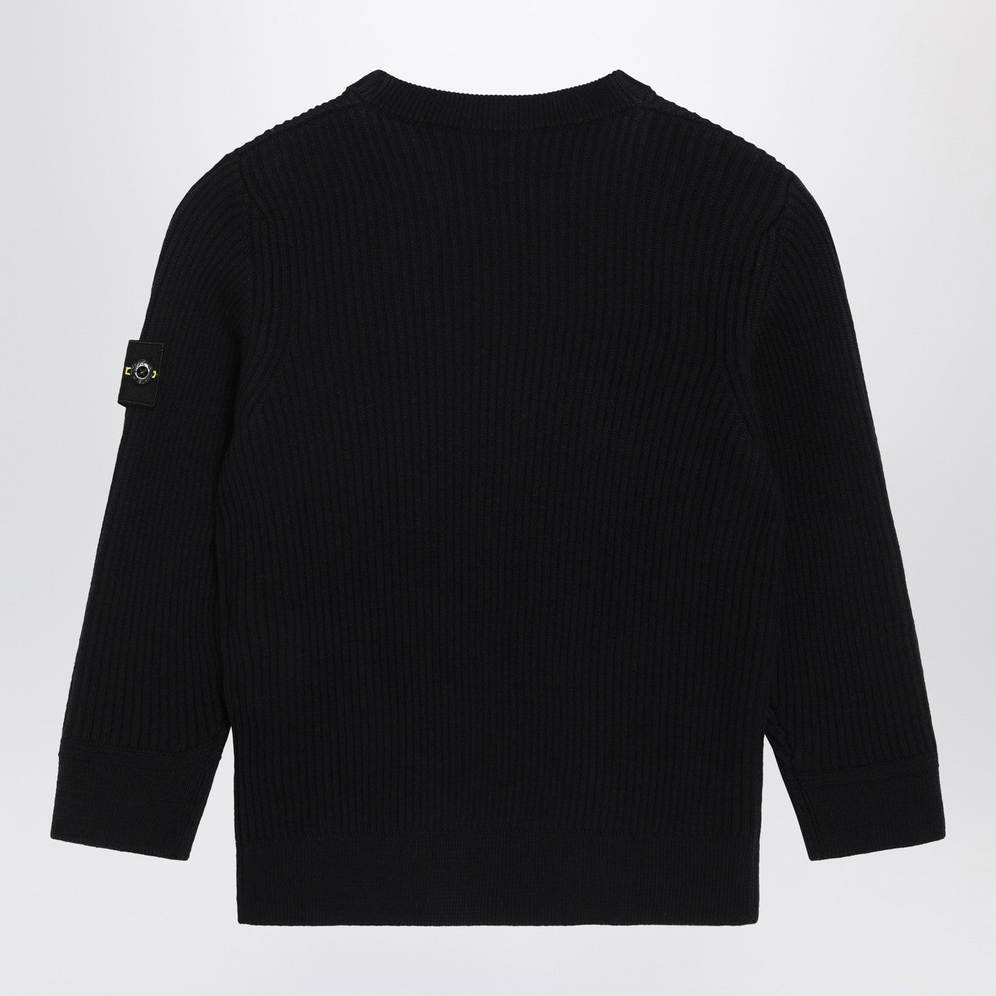 Stone Island Maglione blu navy in lana, view 2