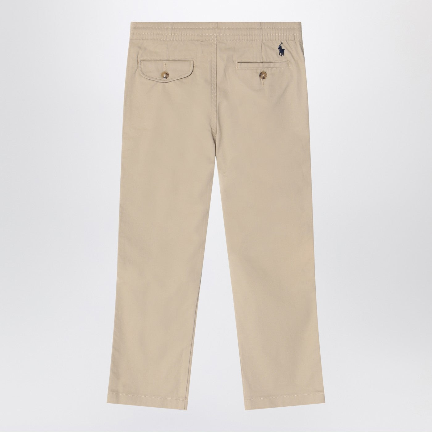 Polo Ralph Lauren Pantaloni beige kaki in cotone, view 2
