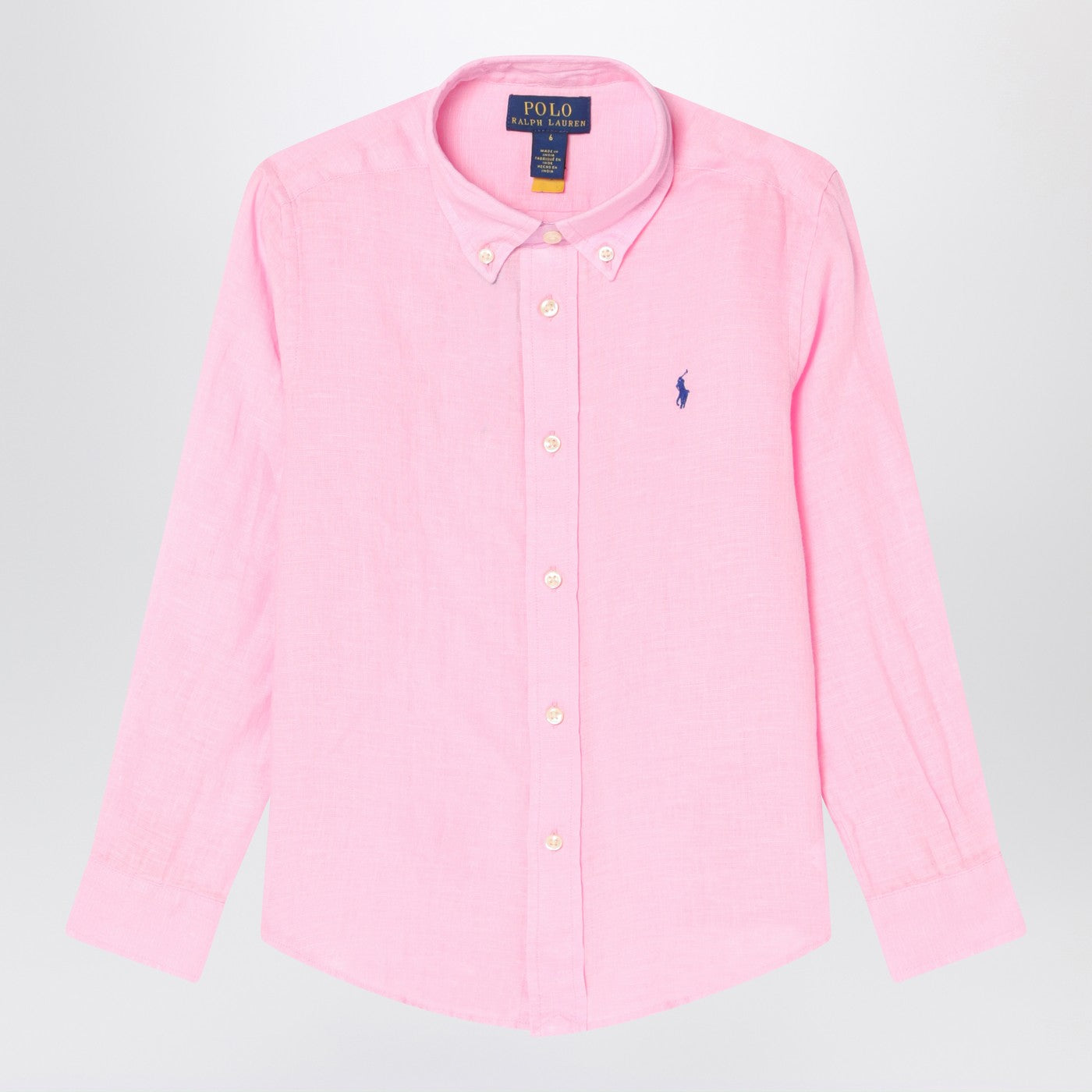 Polo Ralph Lauren Camicia button-down rosa in lino