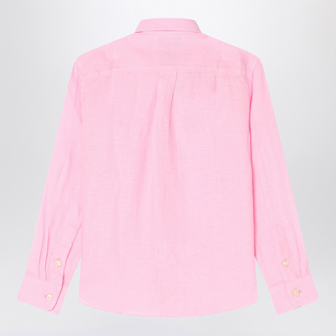 Polo Ralph Lauren Camicia button-down rosa in lino, view 2