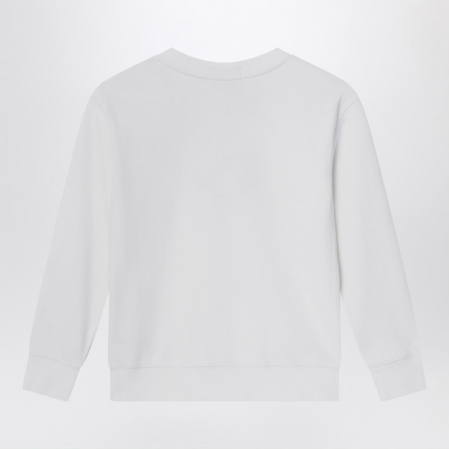 Polo Ralph Lauren Felpa bianca in cotone con logo, view 2