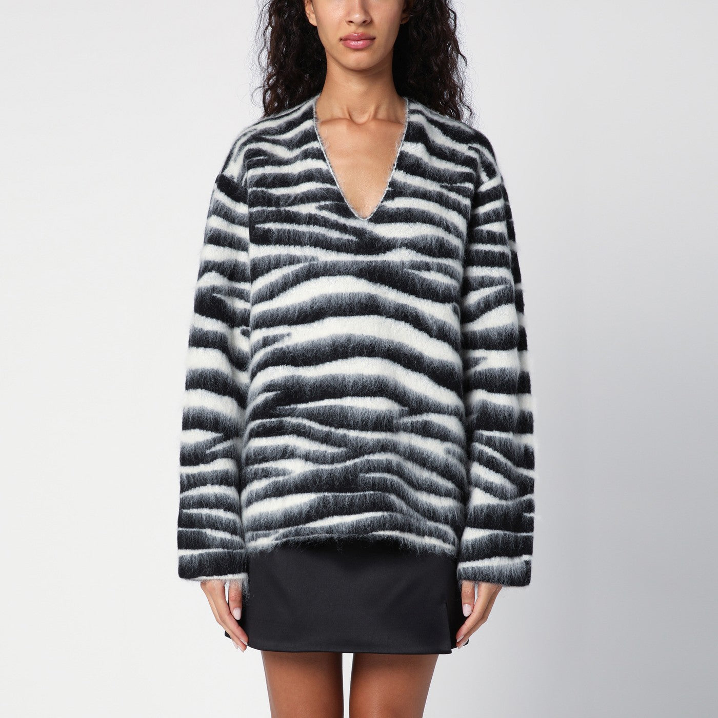 Marc Jacobs Maglione motivo zebrato in misto lana