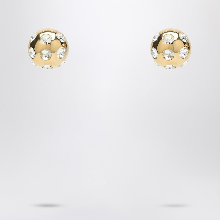 Jacquemus Orecchini Rond Carré con strass