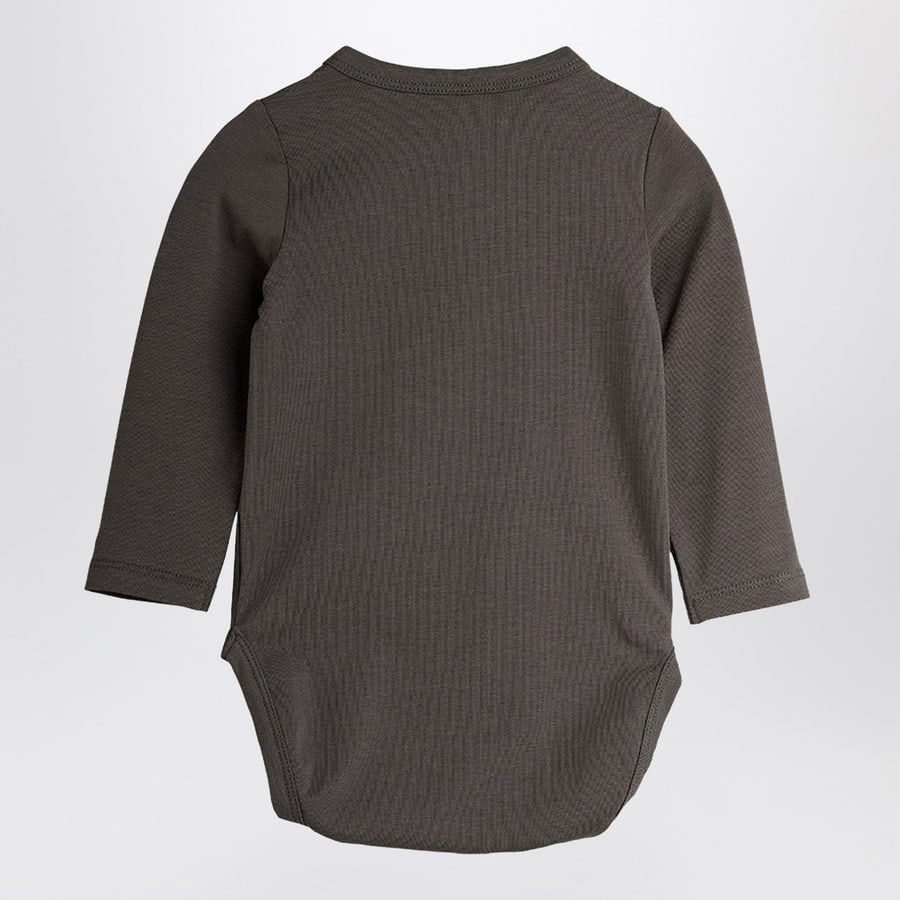 MINI RODINI Body a maniche lunghe con orso, view 2
