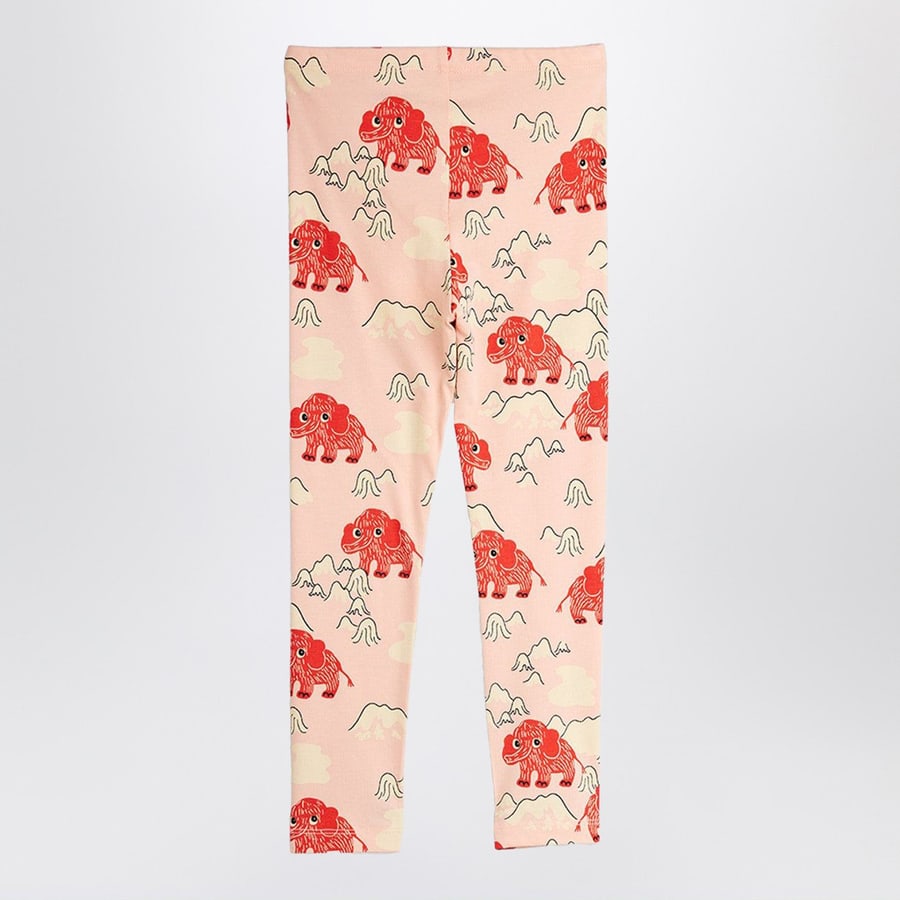 MINI RODINI Leggings rosa con mammut, view 2