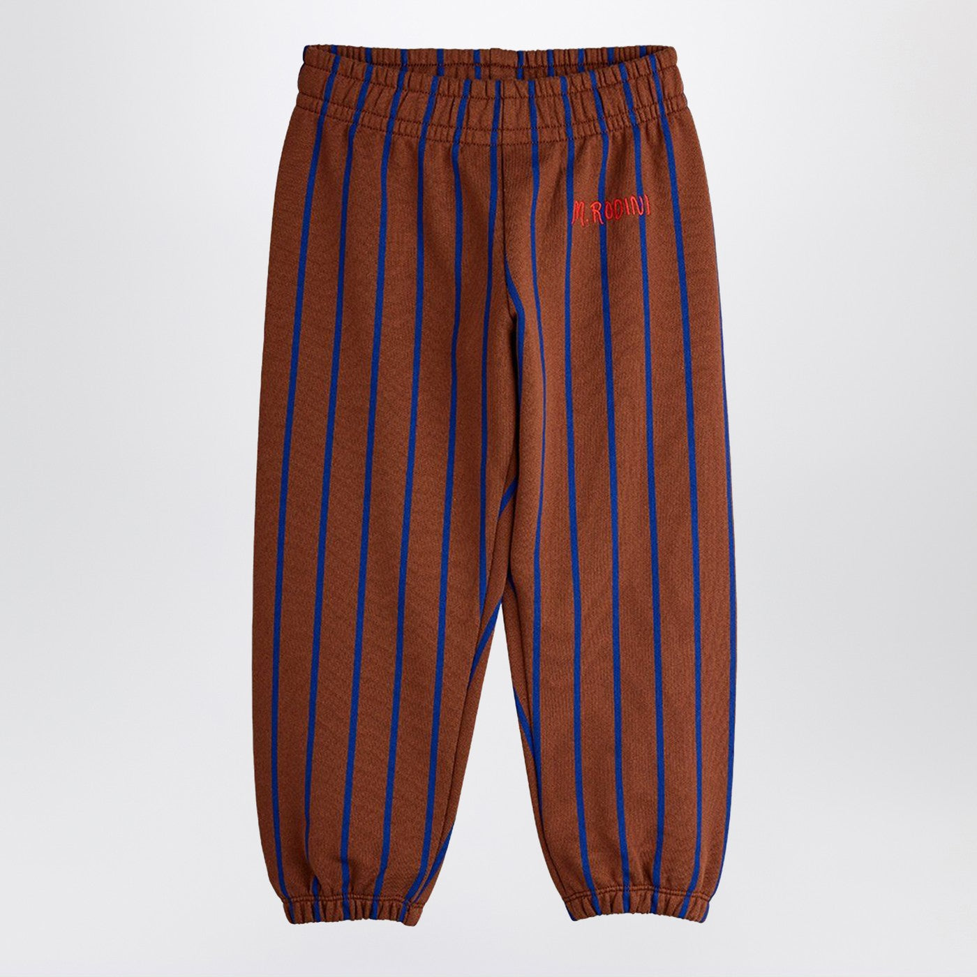 MINI RODINI Pantalone jogging marrone a righe