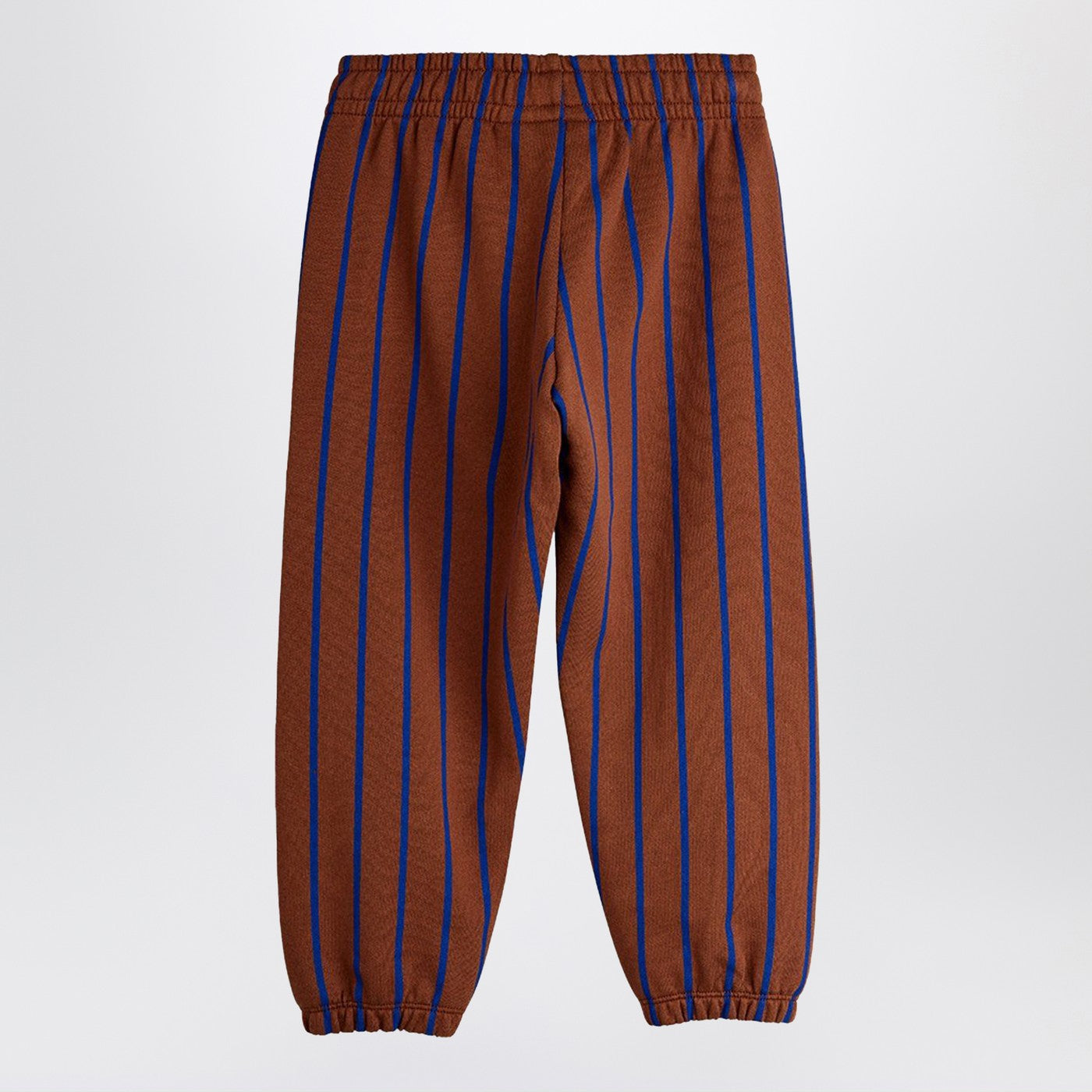 MINI RODINI Pantalone jogging marrone a righe, view 2