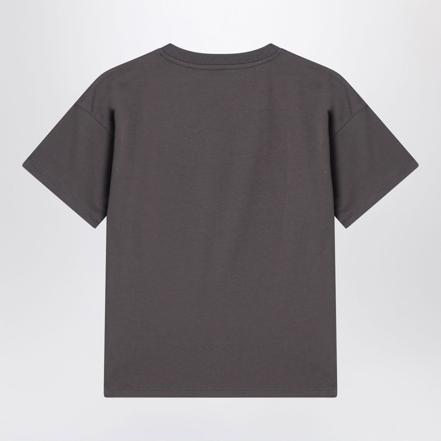 MINI RODINI T-shirt grigia in cotone organico, view 2