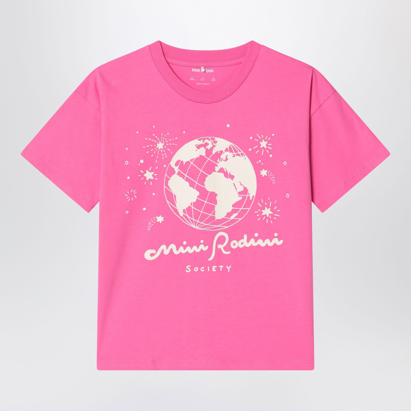 MINI RODINI T-shirt rosa in cotone organico