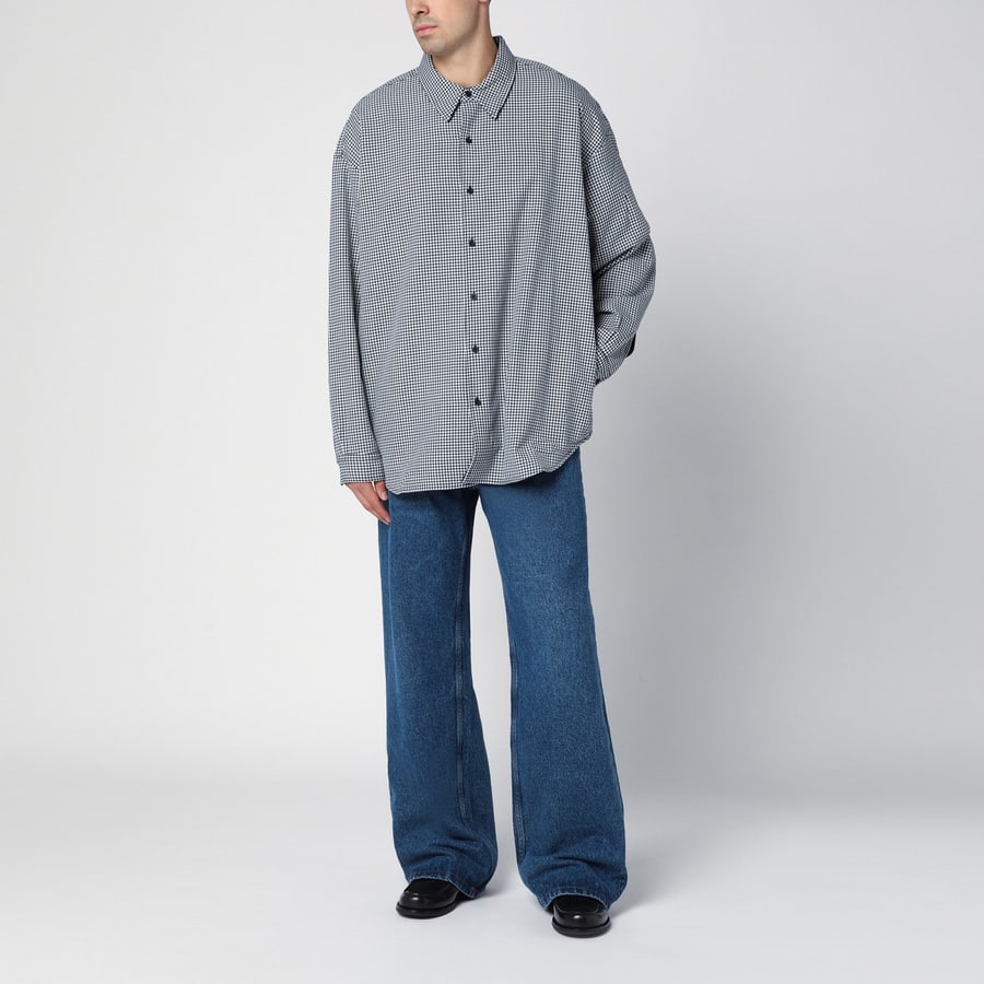 NEW AMSTERDAM Camicia a quadretti in misto lana, view 2