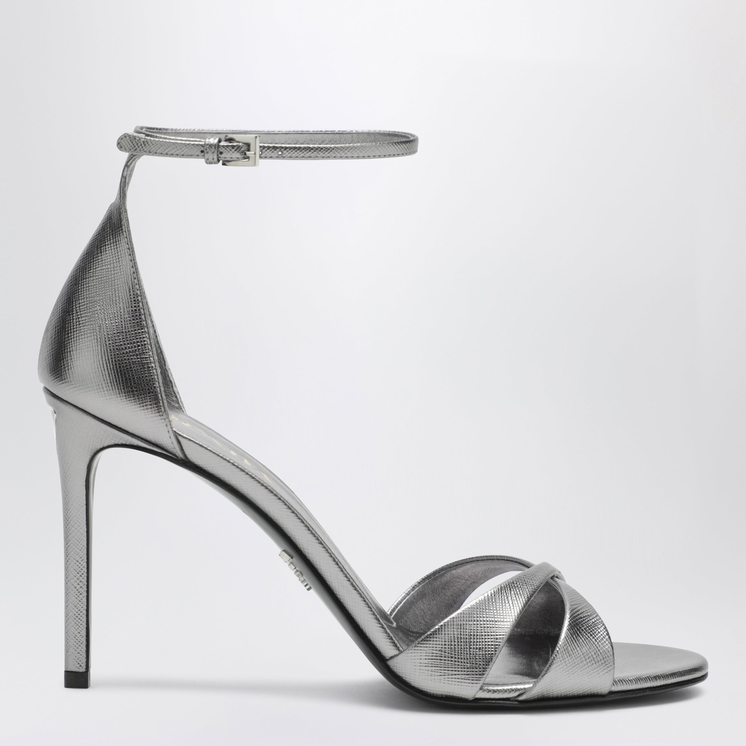 Prada Sandali con tacco argento